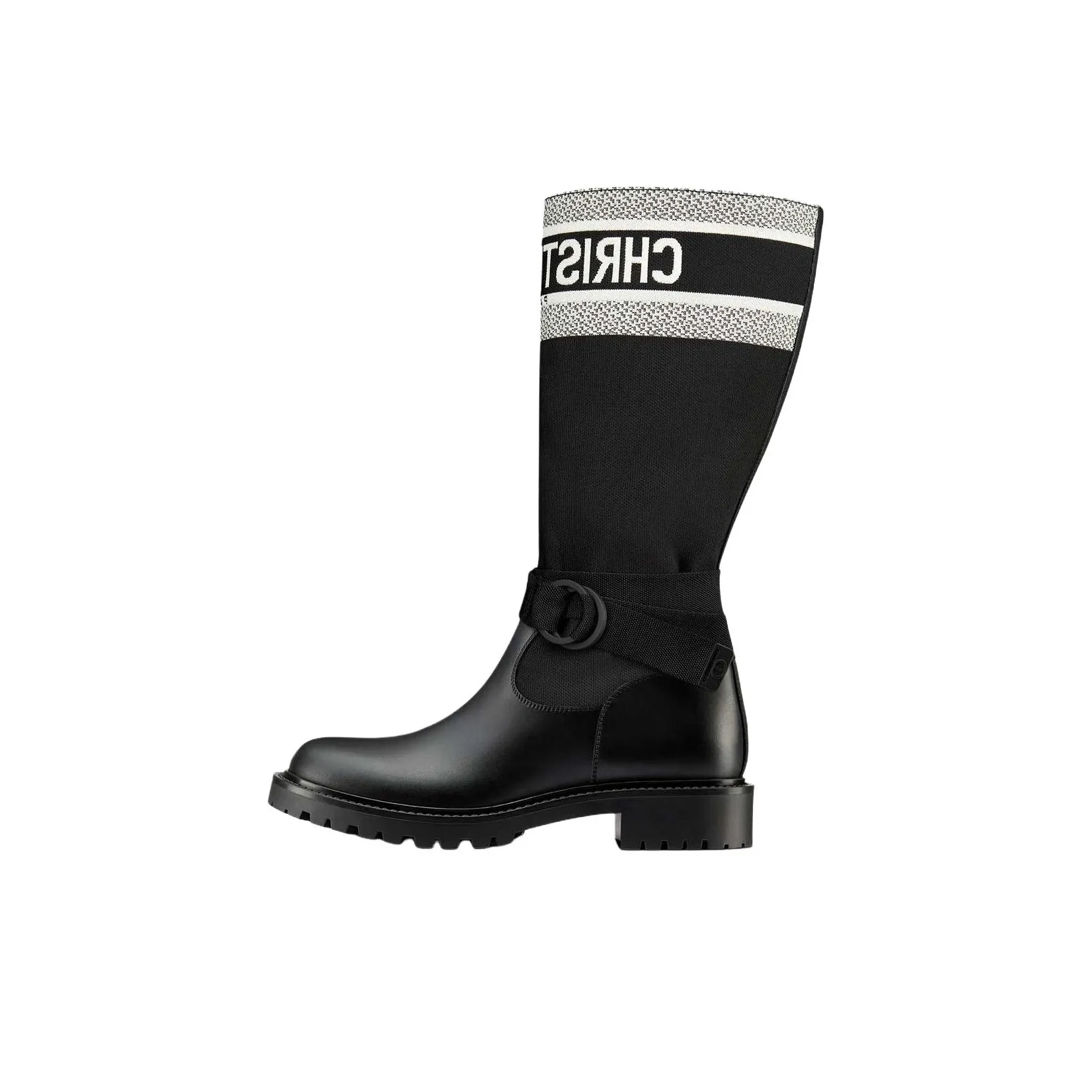 DIOR D-Major Knee-high Boots Women's Black