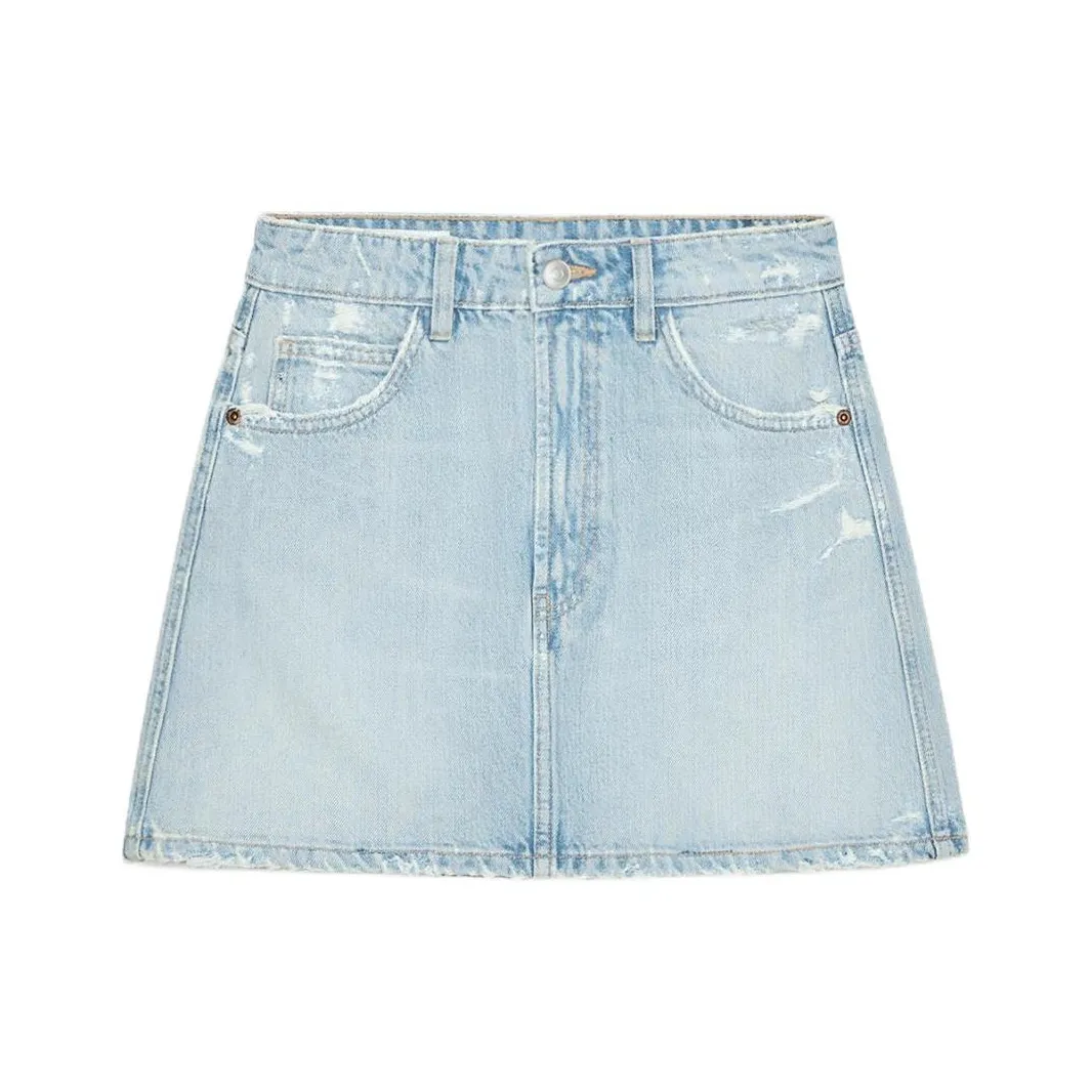 ZARA Trf Джинсовые короткие юбки Женские