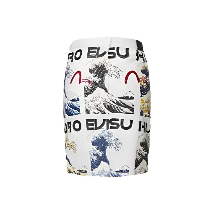 EVISU Denim Short Skirts Women's White
