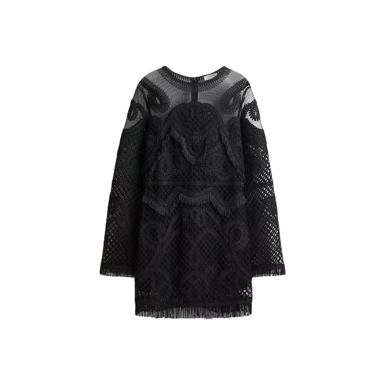 H&M Черные Женские Длинные Платья с Длинными Рукавами