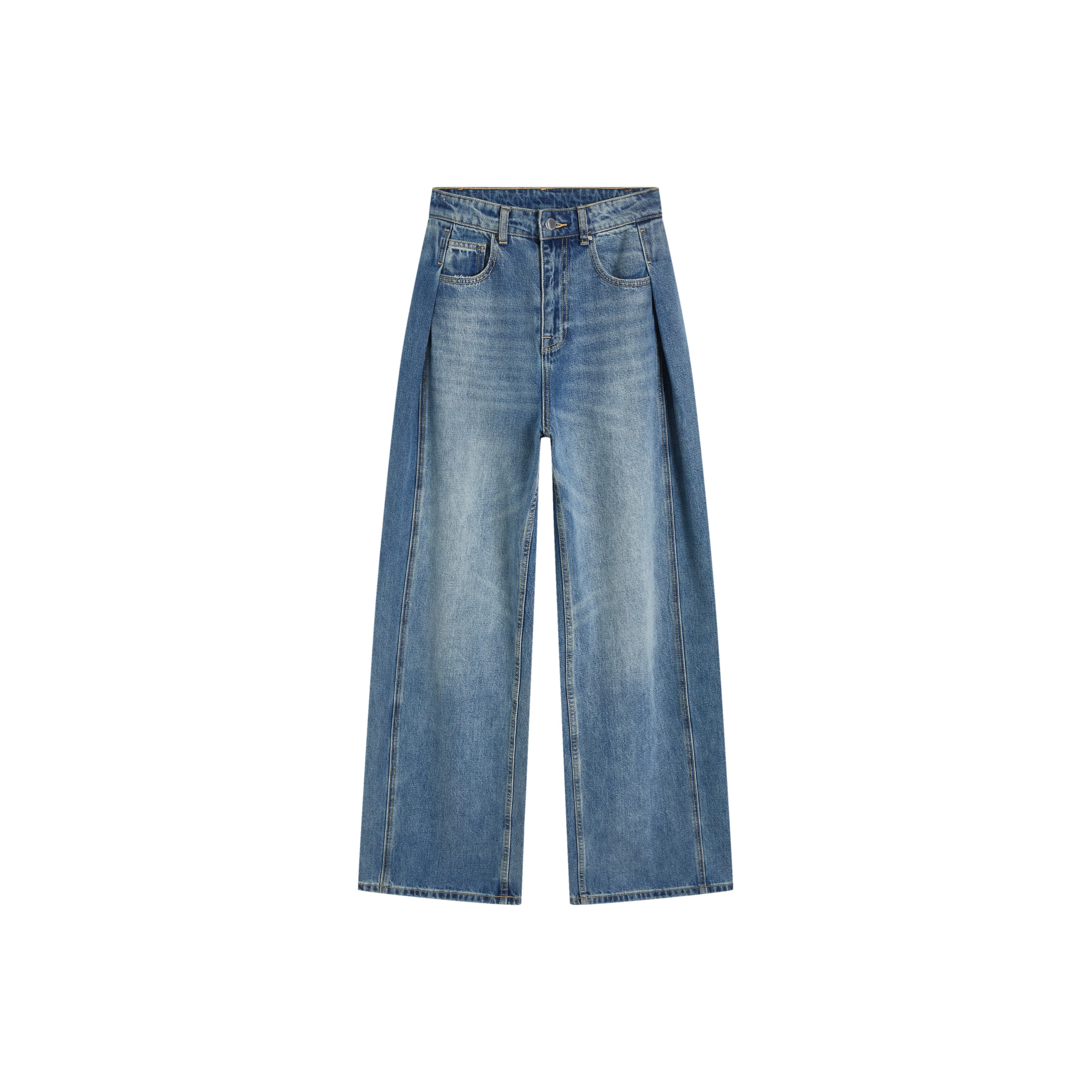 GJ HJ Промытый синий Женские Джинсы