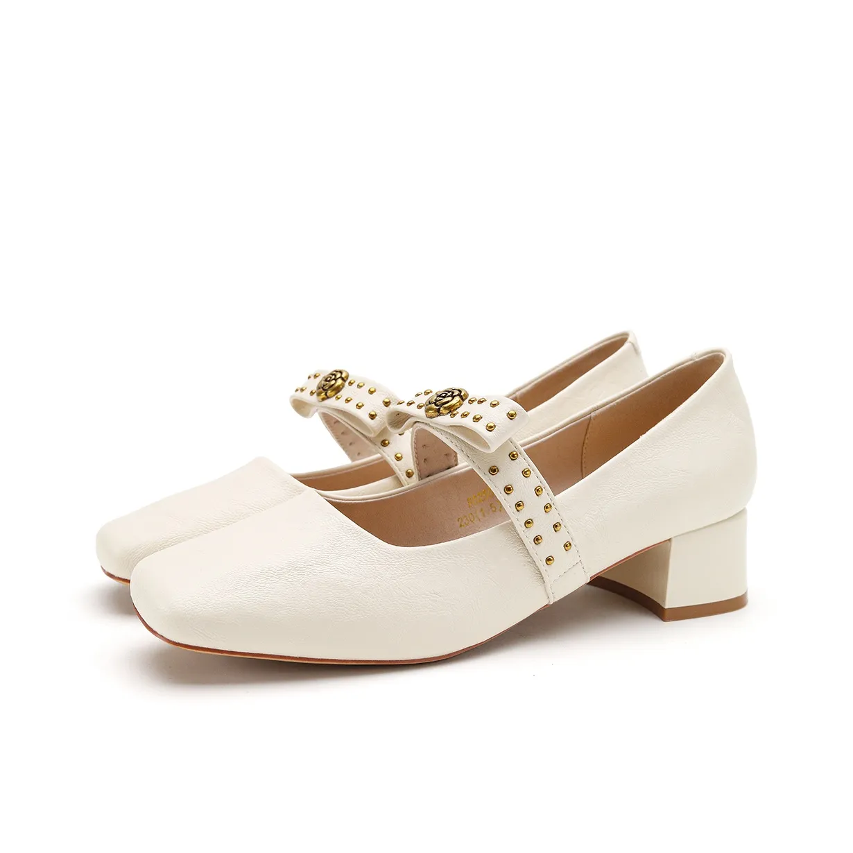 FOXER Грубый каблук Мэри Джейн Женские Туфли Черные