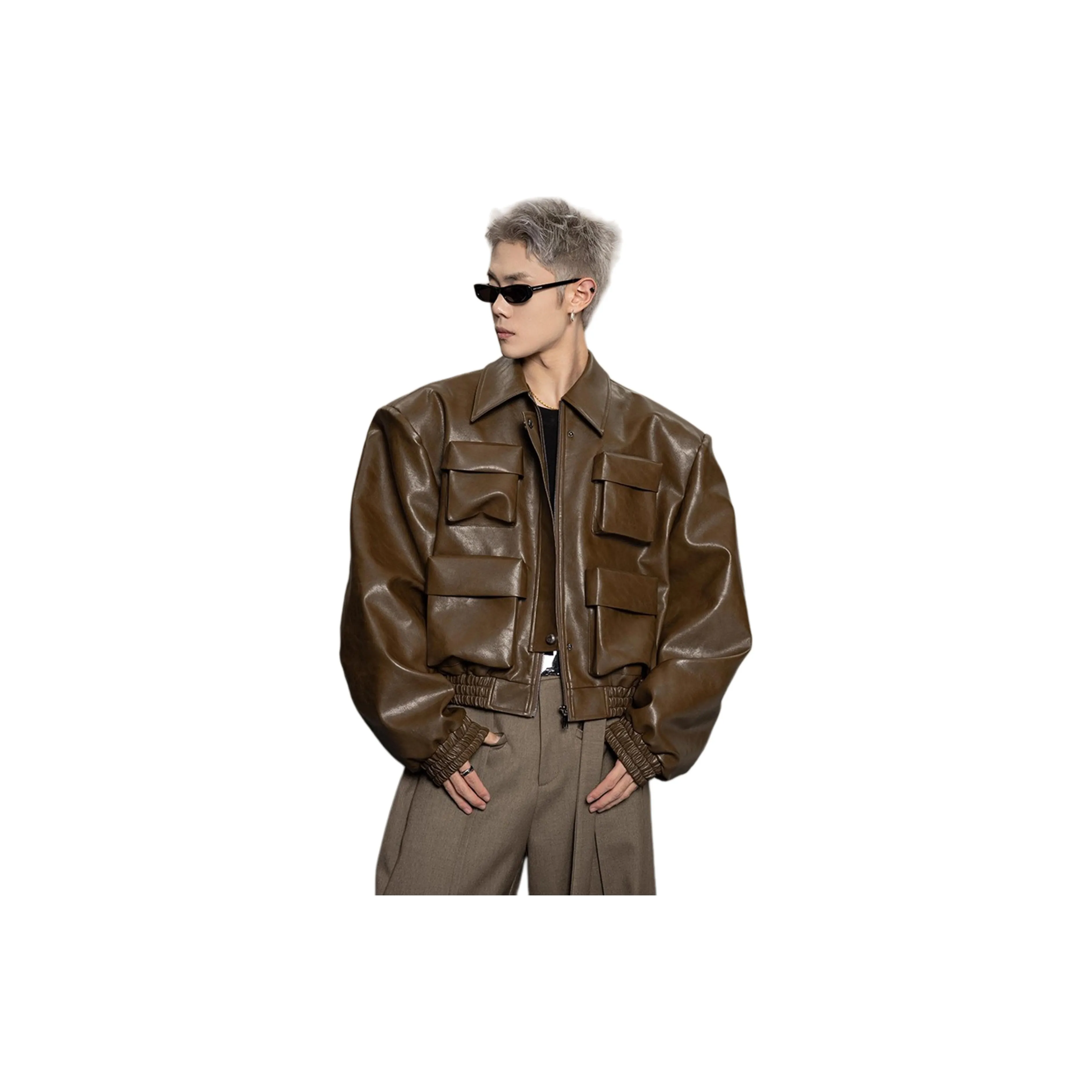 SANTASTIC Кожа Куртка Унисекс