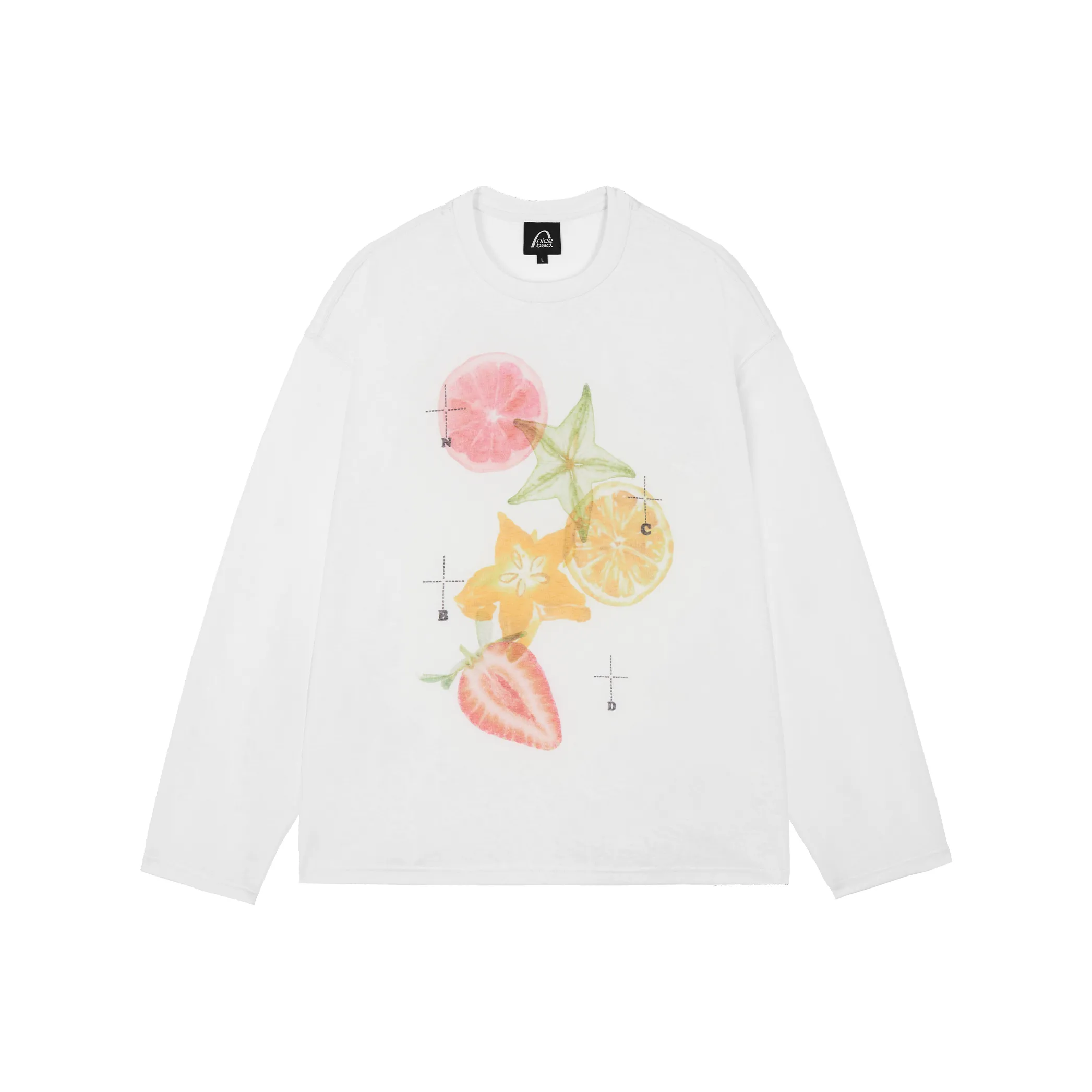 NICEBAD Длинный рукав COVER UP Лето Универсальный T-рубашка Женская