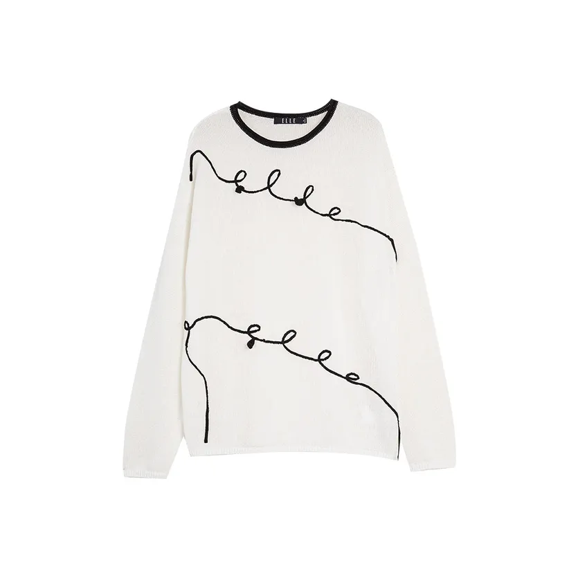 ELLE Экрю Женская Трикотажная одежда