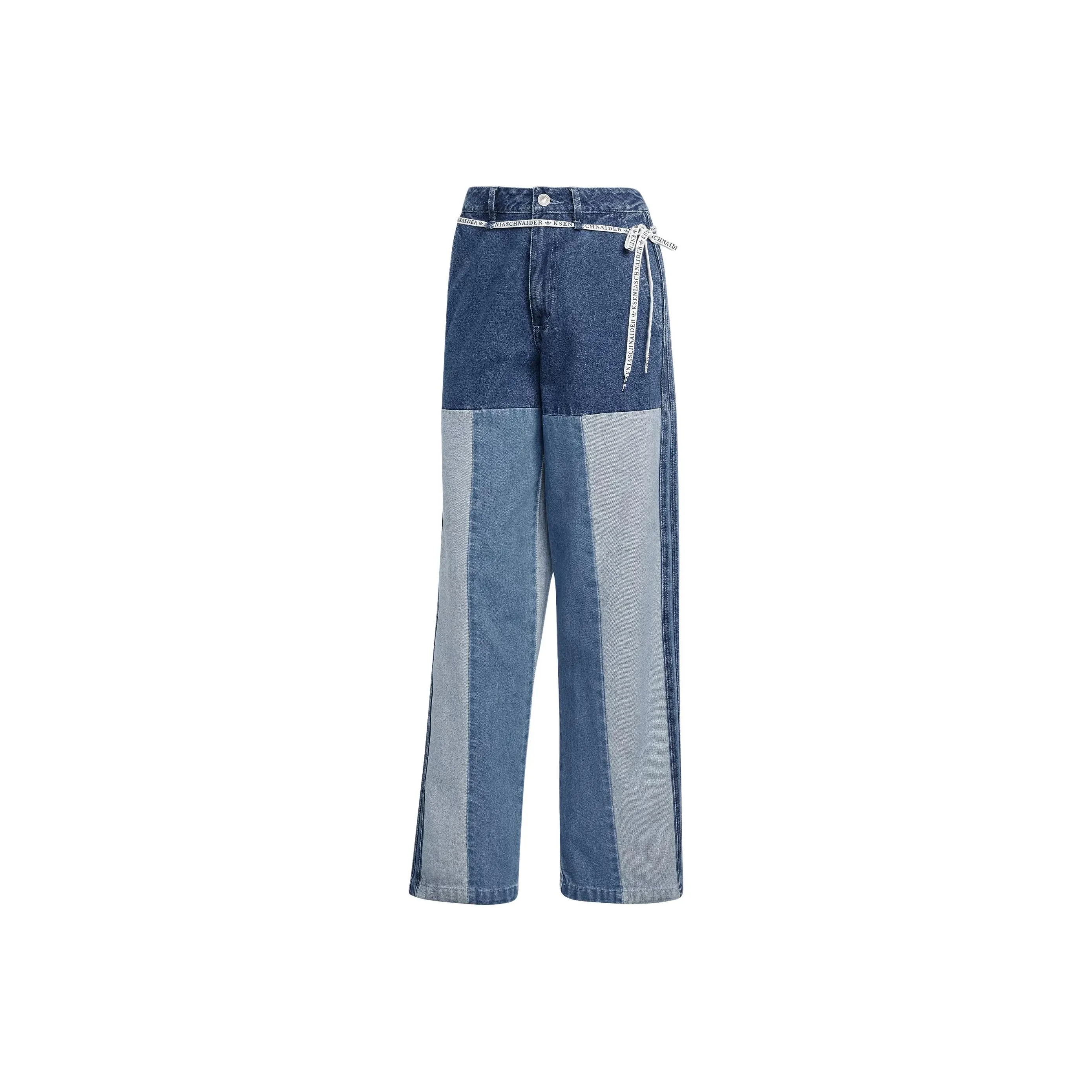 Adidas Originals Kseniaschnaider Patchwork Straight Leg Jeans