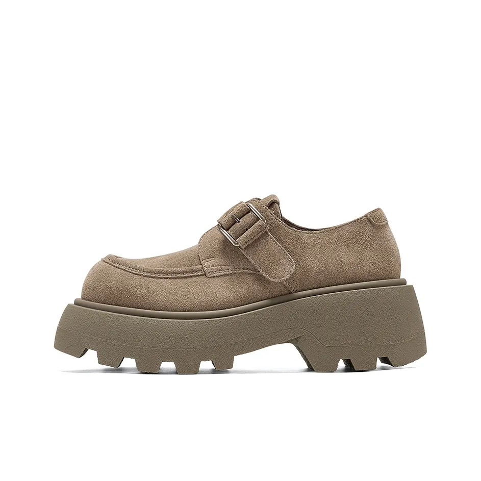 GG CC One Ремень Пряжка Лоферы визуально увеличивает рост Кэжуал 6 см Женские