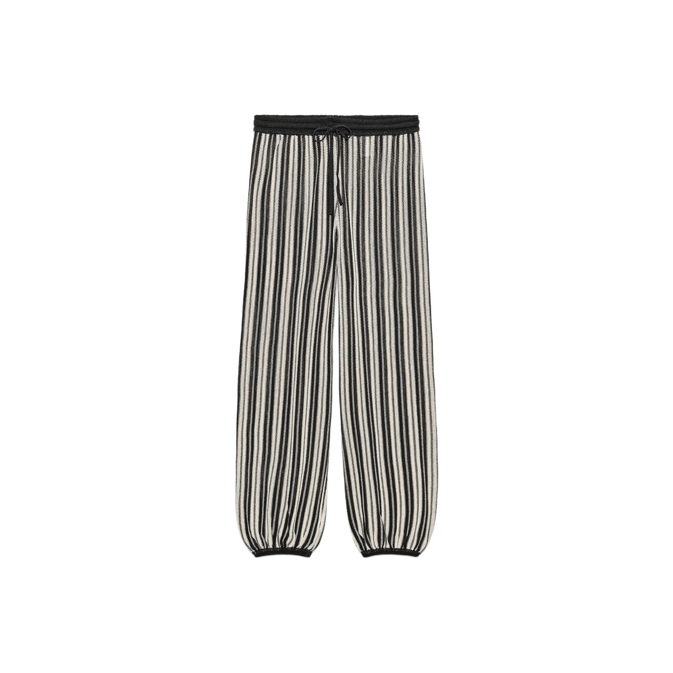 ZARA Телесный/Черный Женские Повседневные Брюки