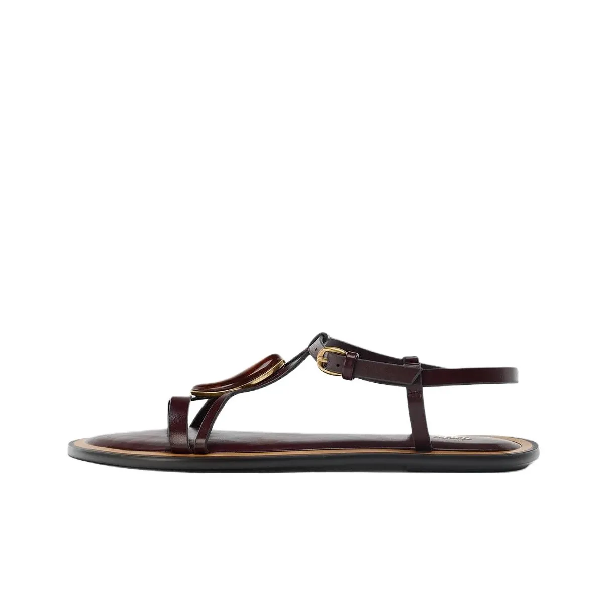 ZARA One Ремень Сандалии 1см Женские Коричневый