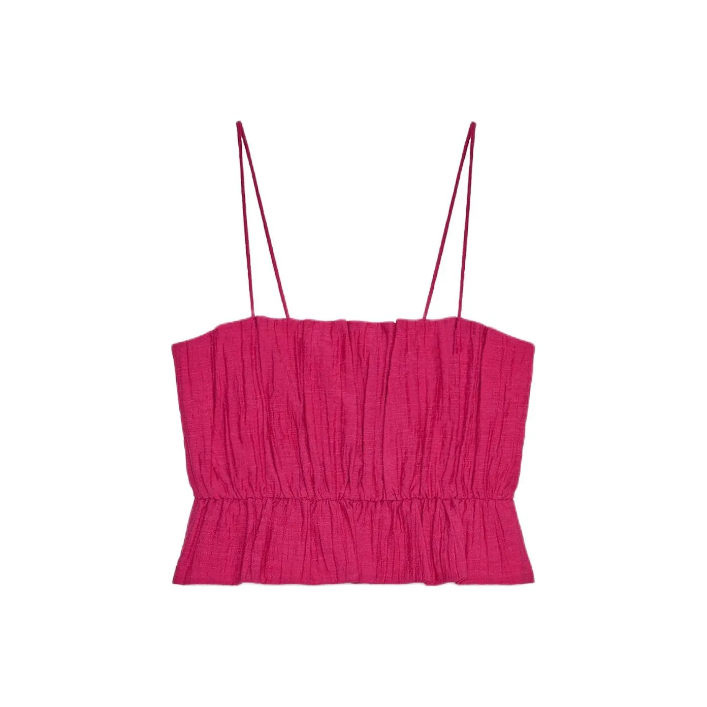 ZARA Темно-фиолетовый Красный Женский Топ