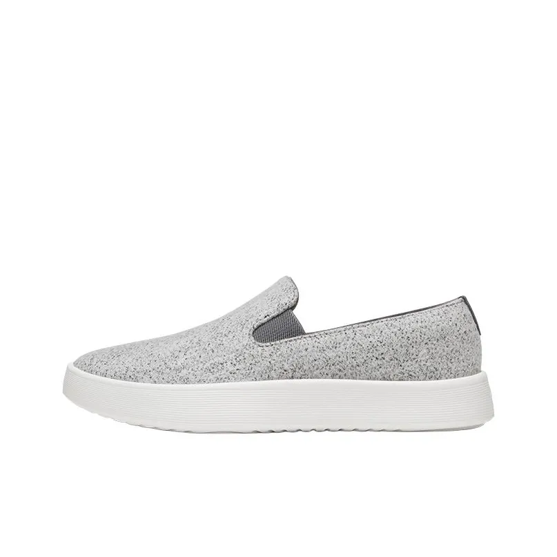 Allbirds Wool Cruiser Slip On Легкий Низкий Топ Повседневная обувь Мужская Средне-серый