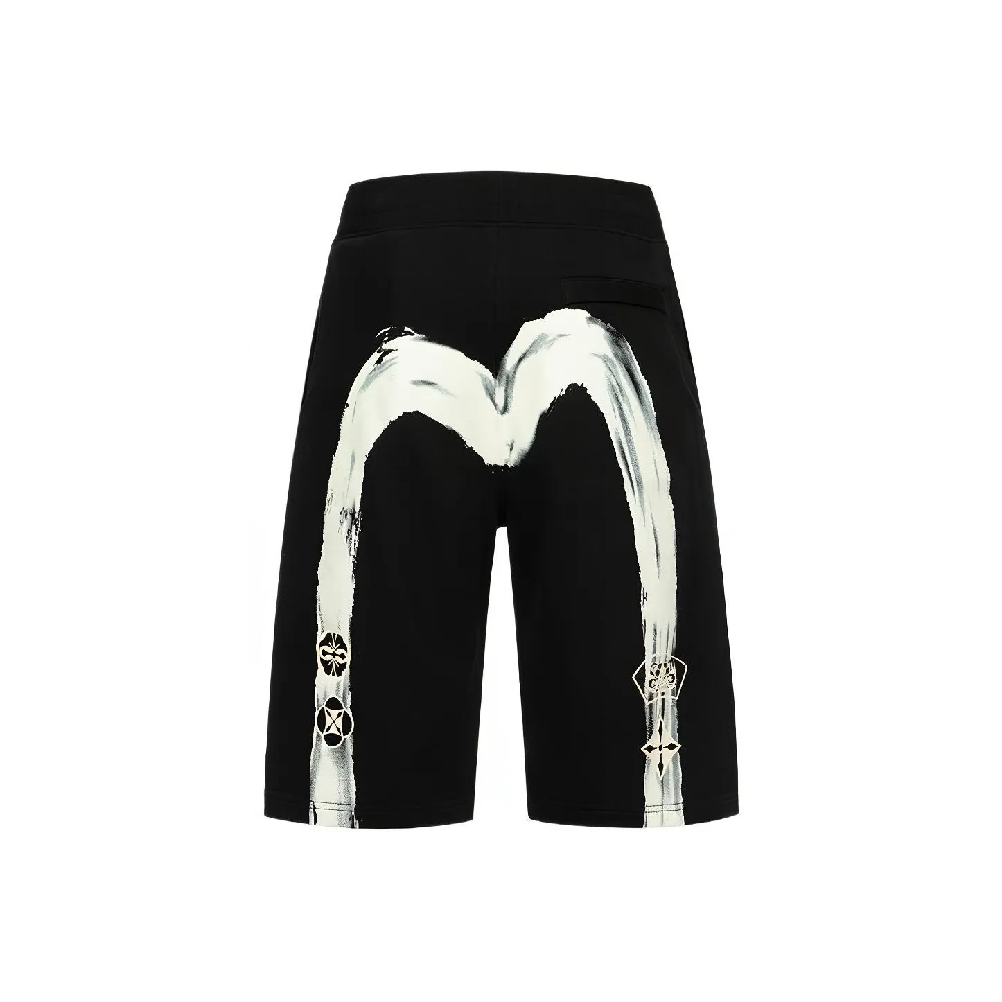 EVISU Черные Мужские Повседневные Шорты