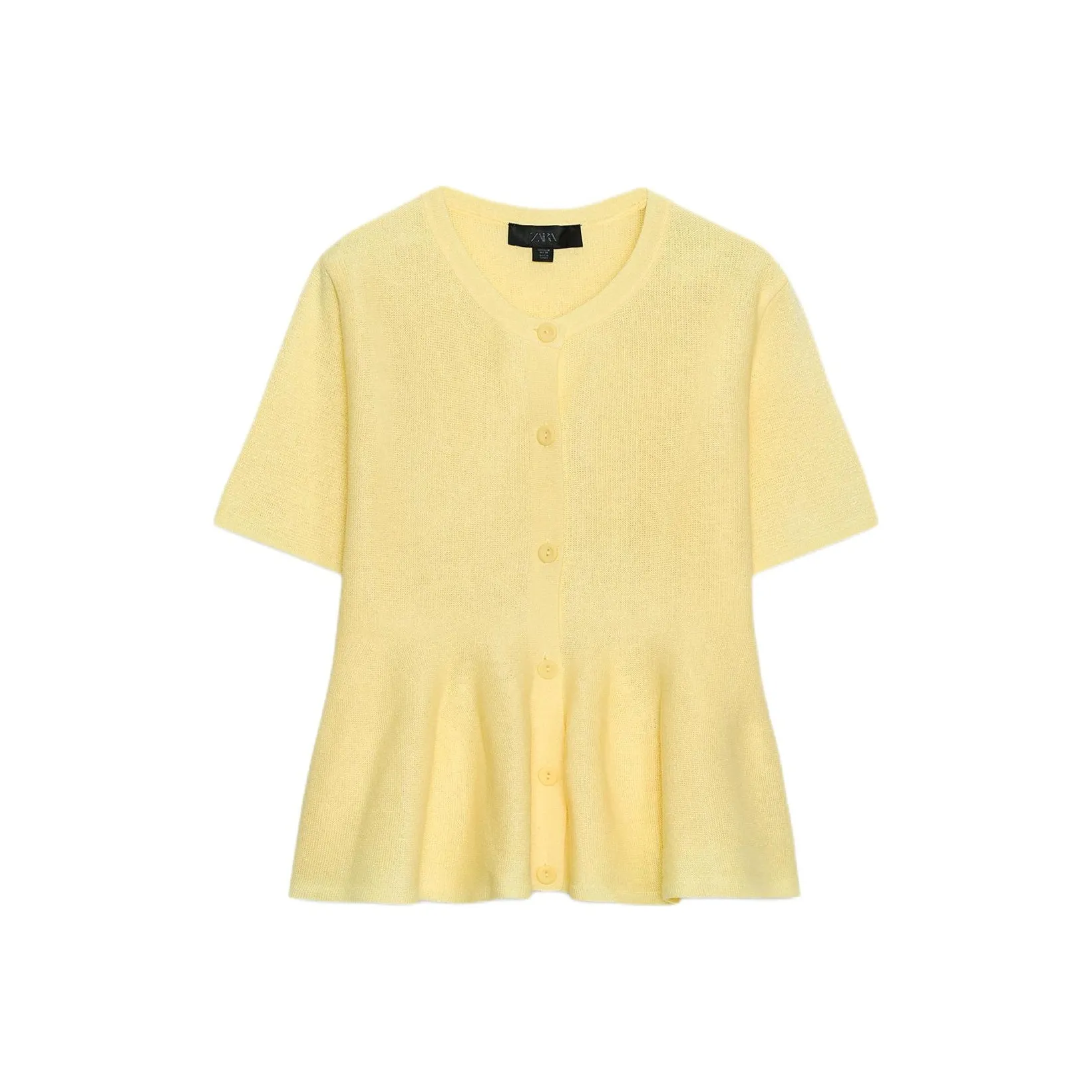 ZARA Желтый Женский Трикотаж