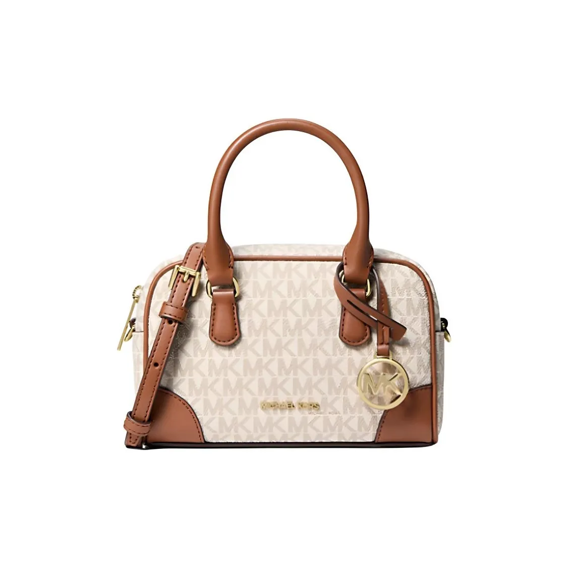 MICHAEL KORS Покрытый холст Сумка Мини Женская Ванильный Белый