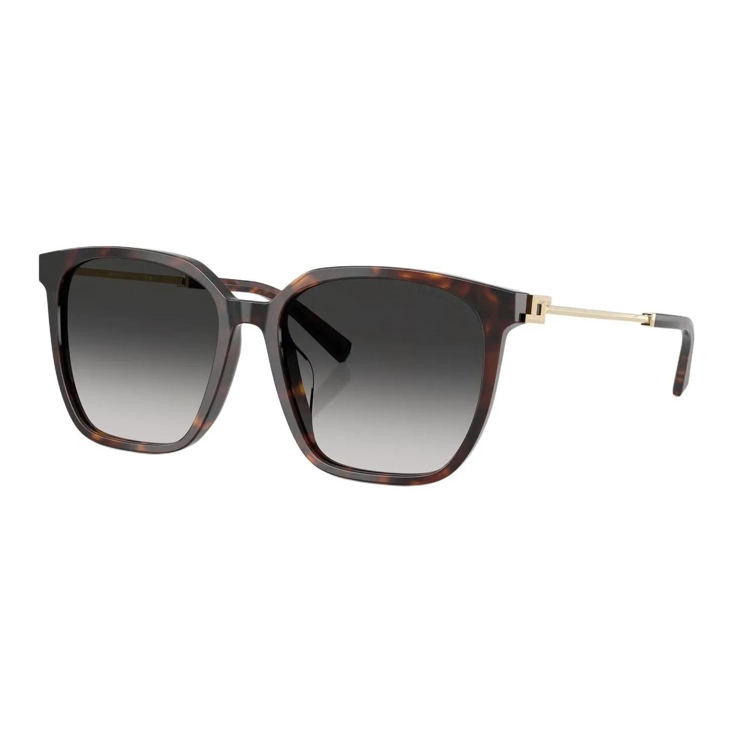 TIFFANY CO. Пластиковая оправа квадратные солнцезащитные очки унисекс черепаховый цвет