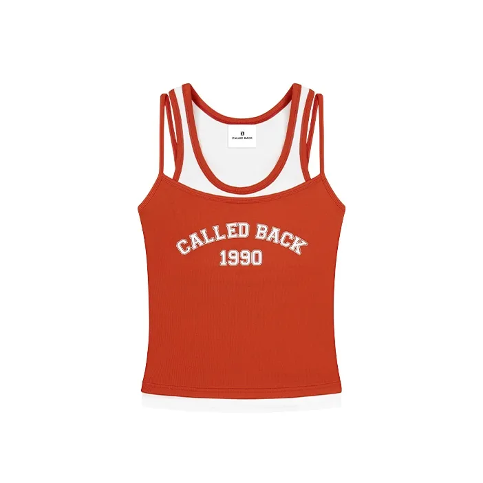 CALLED BACK Red Женские Майки