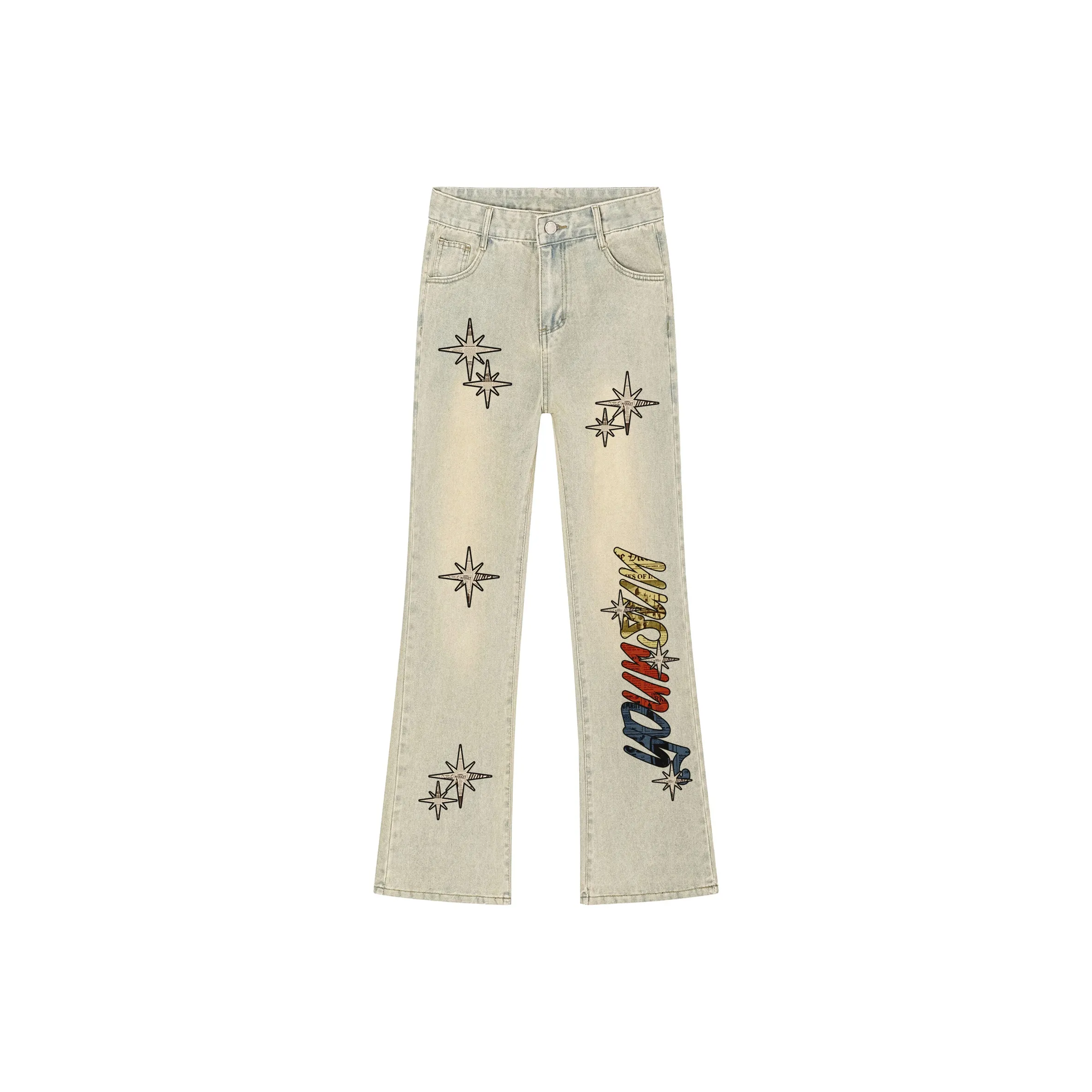 Удобный и освежающий джинсы унисекс