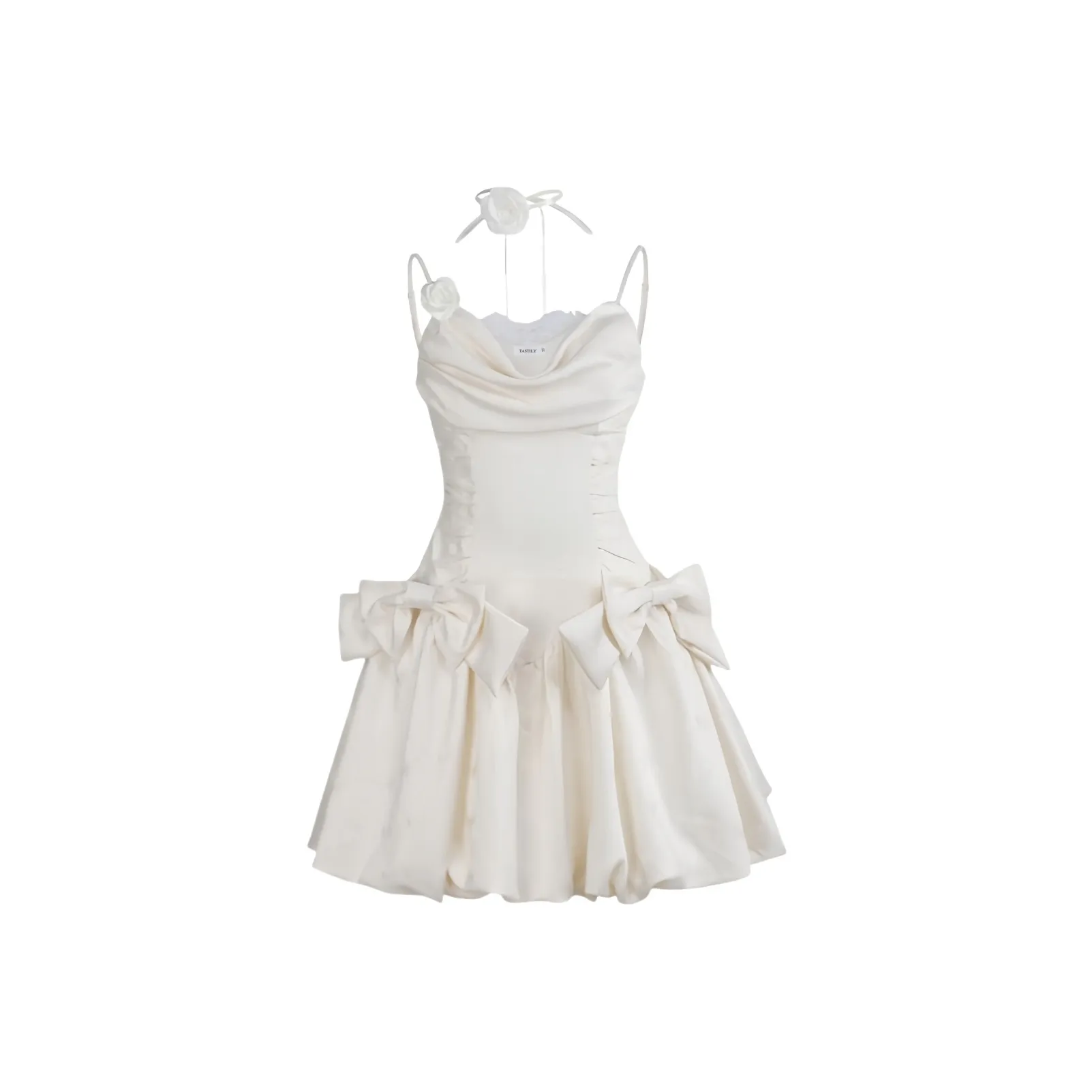 TASTILY Slip Платье Женское Абрикос