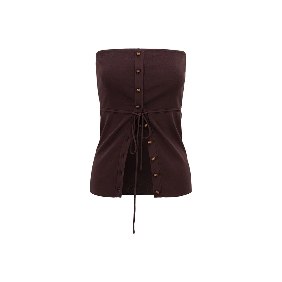 Me Siento Без бретелей Топ Женские