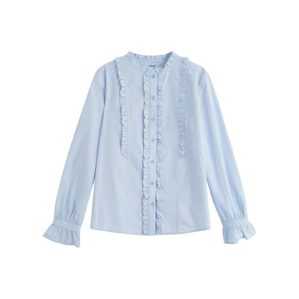 Inman Свидание TREASURE Похудение Предосенний Костюм Элегантность Доступный Стильный Осенний Мода ATMOSPHERE Рубашка Женская