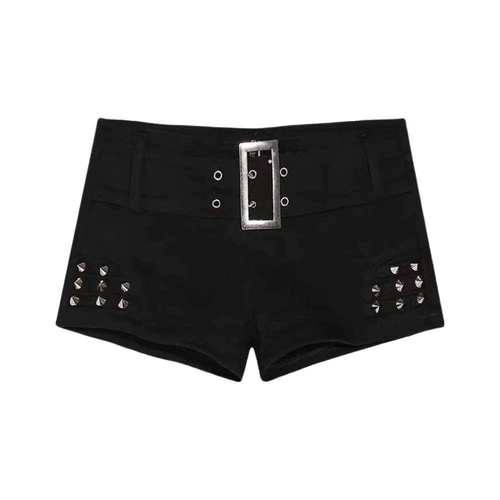 XDFM Черные Женские Джинсовые Шорты