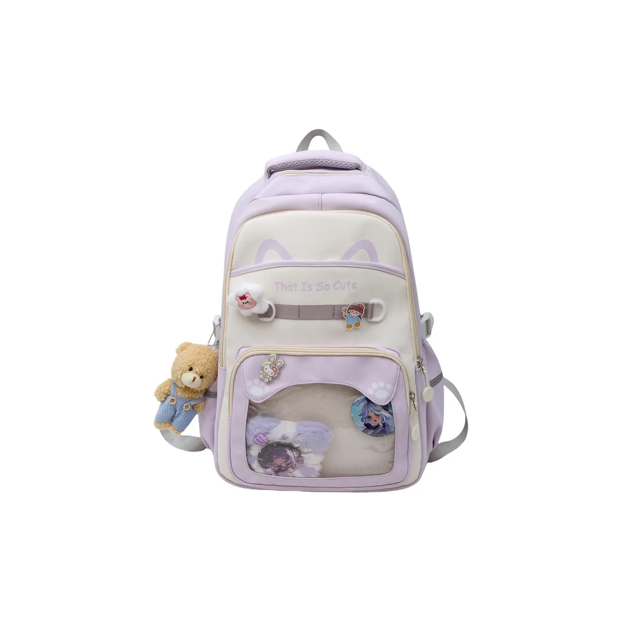 Путешествие Нейлон Рюкзак Стандартный Женский Черный Розовый Зеленый Фиолетовый Хаки