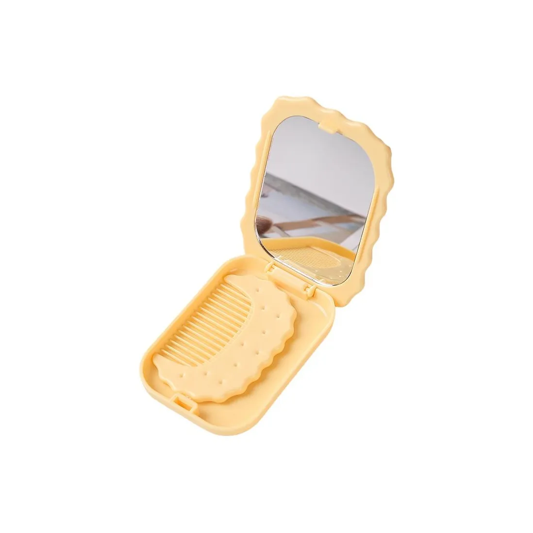 PILLOWMAN Шоколад Makeup Mirror Мини Cookies Портативный Cosmetic Зеркальце Складное Круглое Принцесса Зеркальце Одежда Наборы