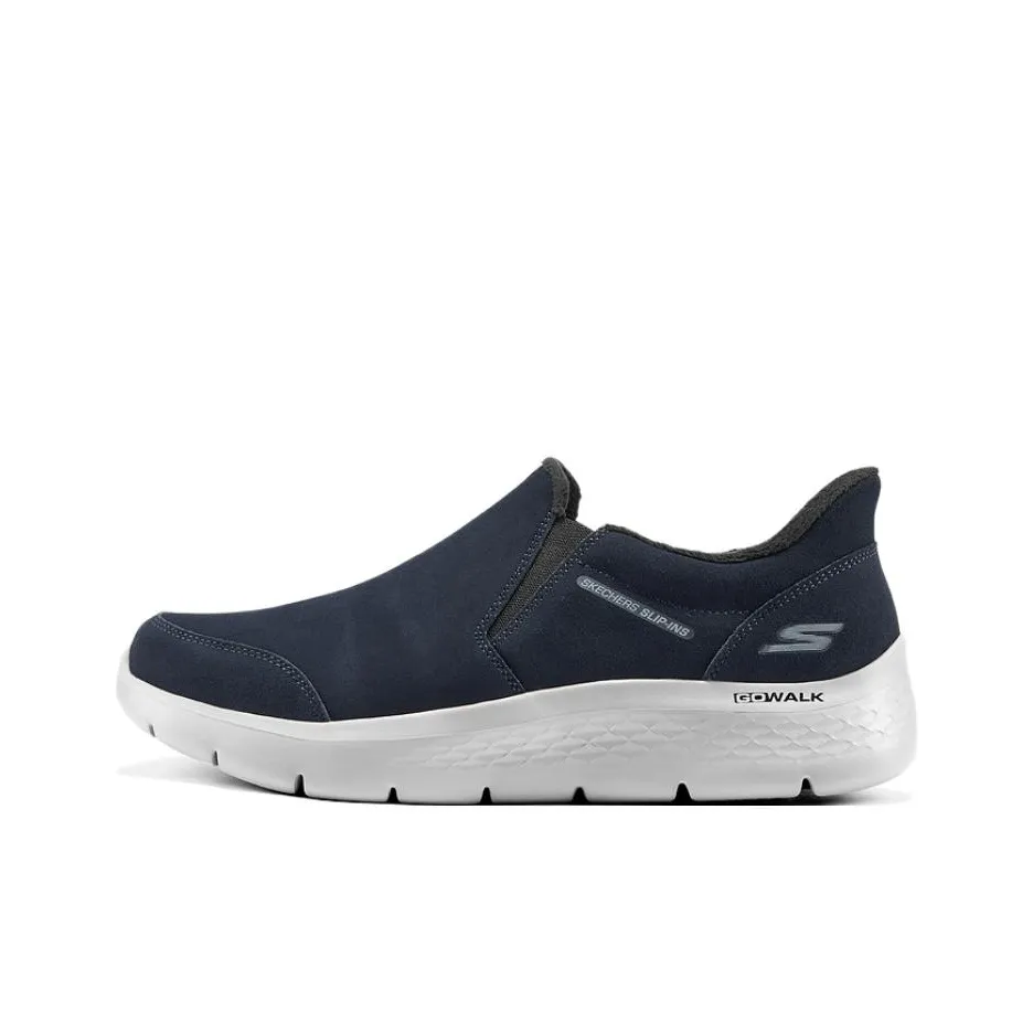 Skechers GO WALK Fle Легкий Теплоизоляционный Повседневная Обувь Мужская Синяя
