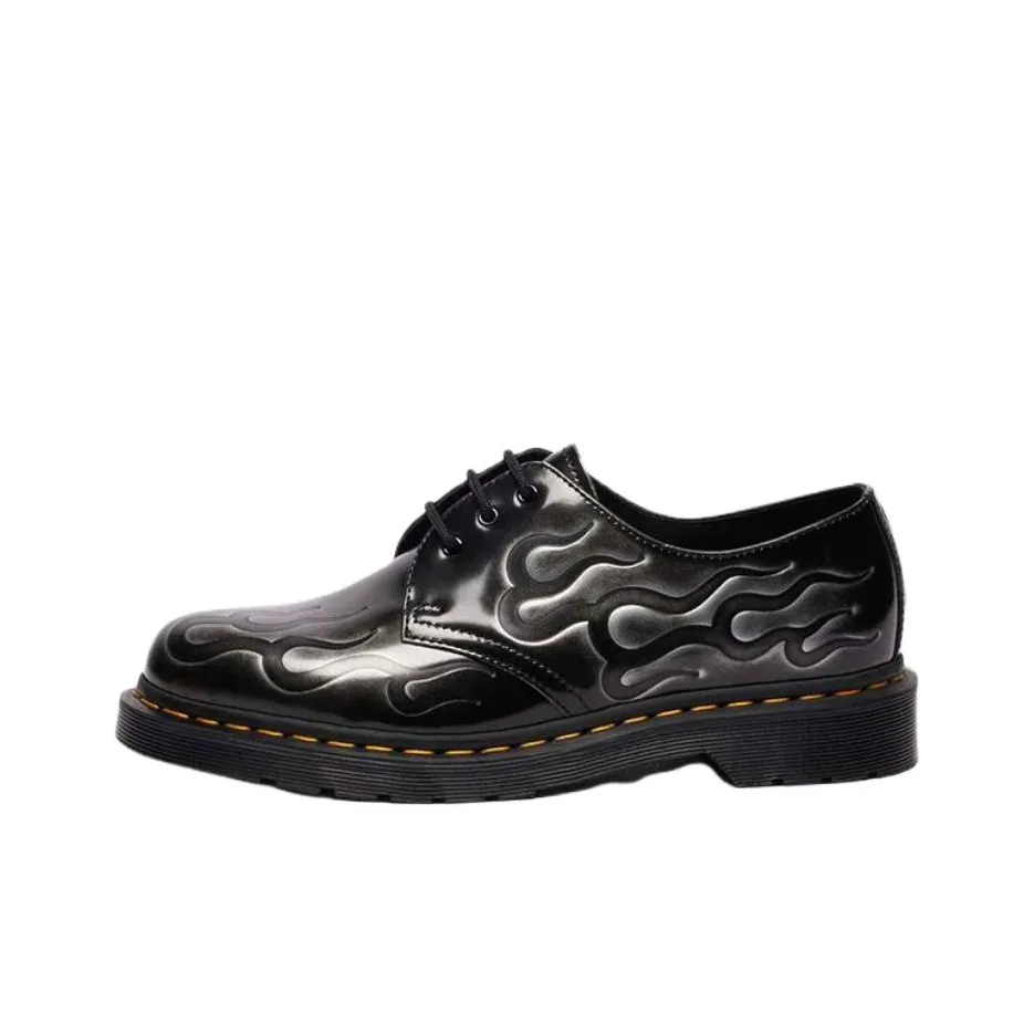 Dr.Martens 1461 Low Топ Casual Унисекс Черный Серебряный
