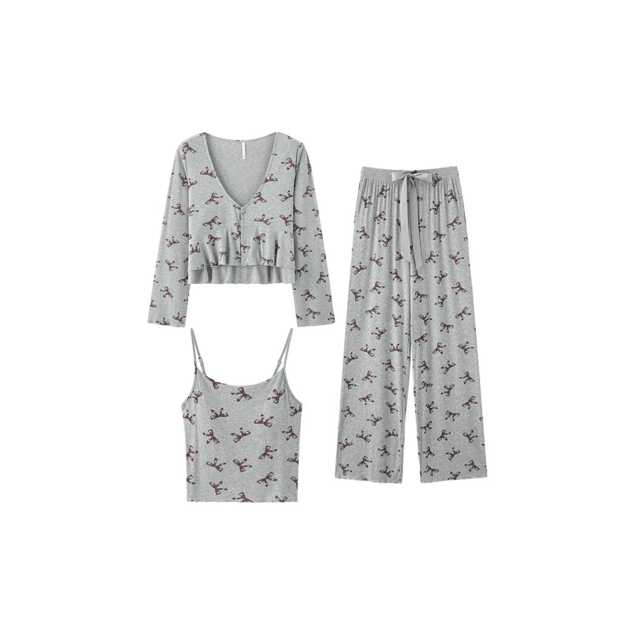 Pretty lady Светло-серый Женский комплект пижам
