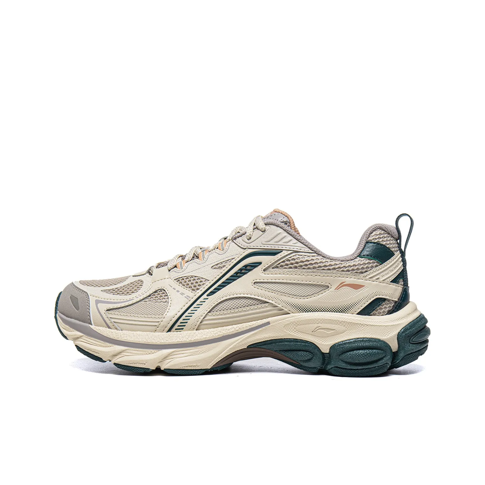 Подкладка Boom Support Амортизация Противоскользящий Устойчивый к истиранию Низкий отскок Низкий топ Беговые кроссовки Мужской Серый Бежевый