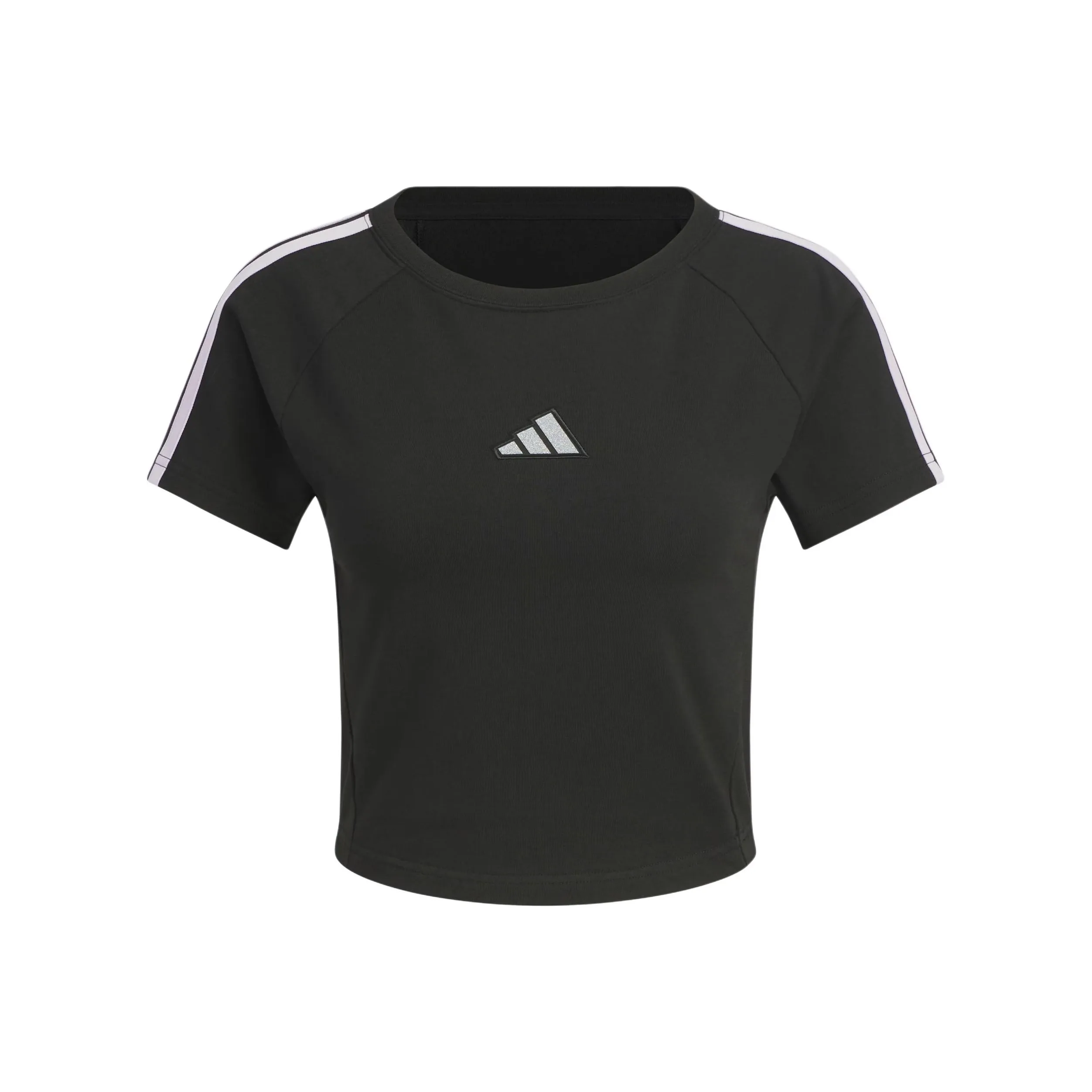 Adidas Черный/Пудра Сливовый Фиолетовый Женские T-Рубашки