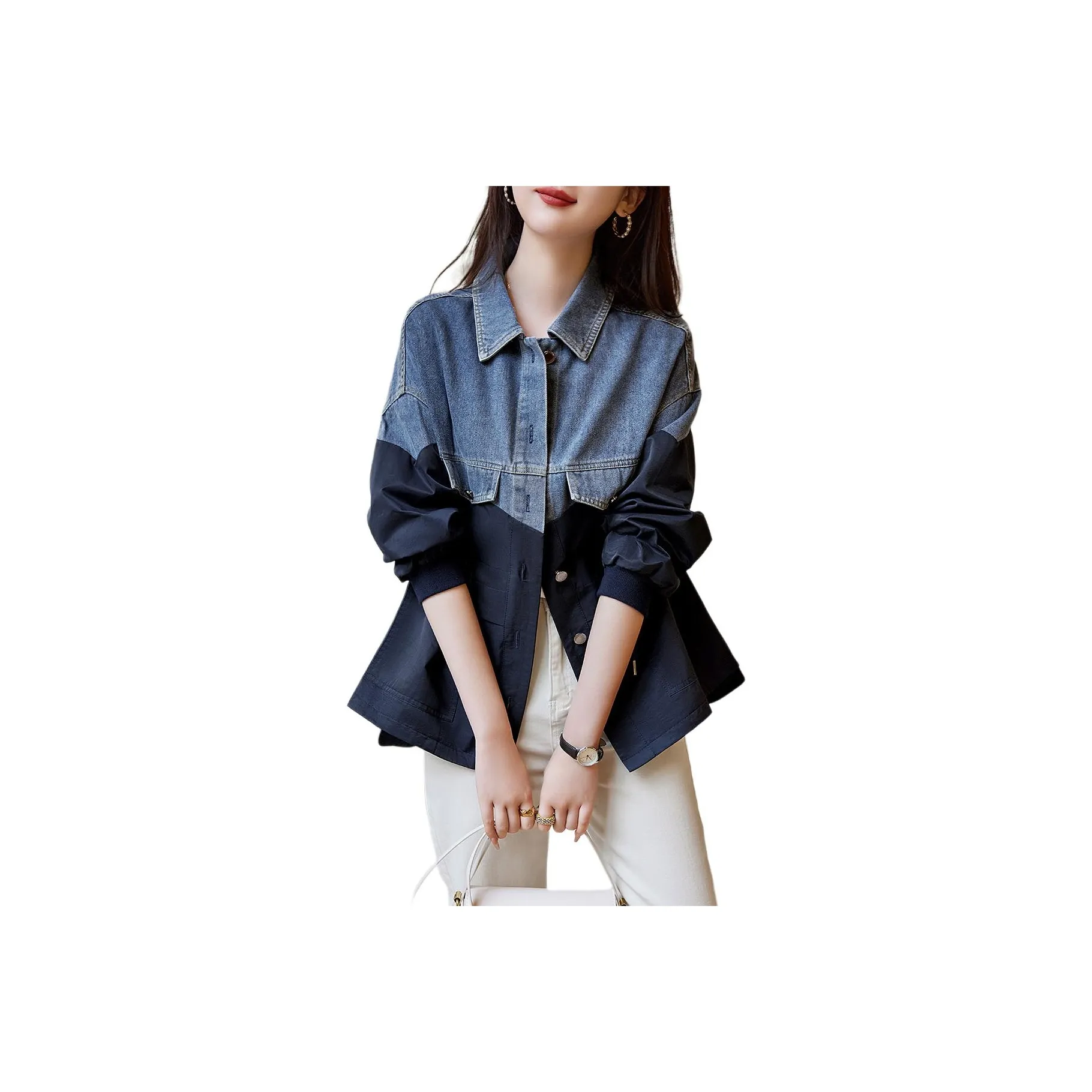 XWI Trench Coat Women's Navy Blue