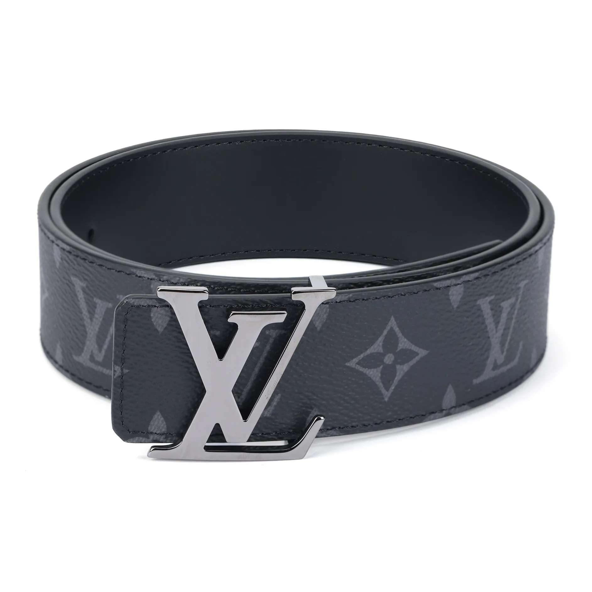 Louis Vuitton Initiales Belt Monogram Eclipse Male Black/Gray
