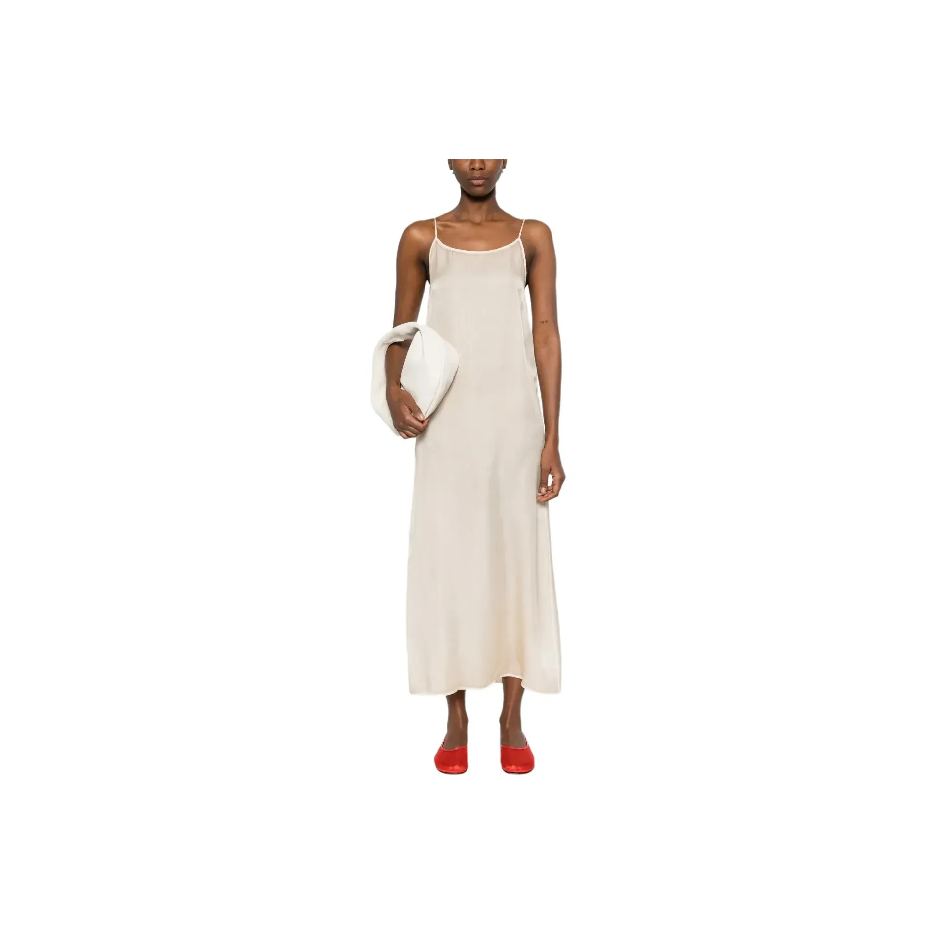UMA WANG Spaghetti Strap Midi Dress