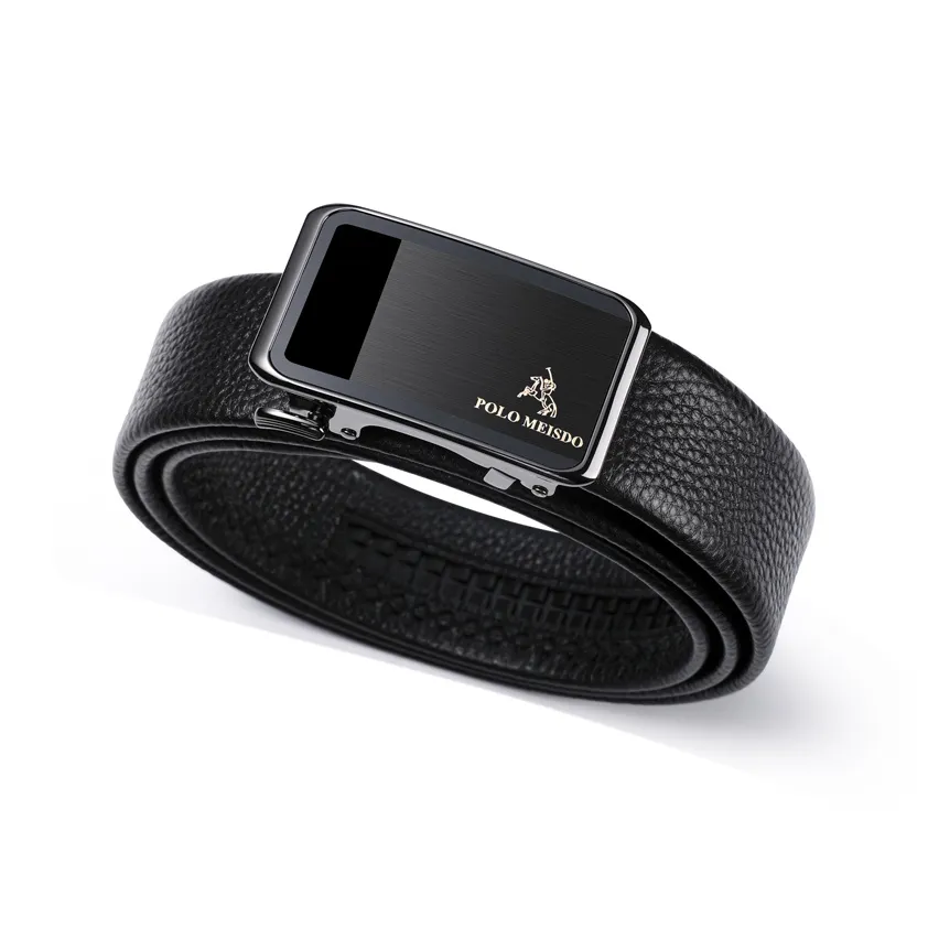 POLOMEISDO Первый слой Мягкая кожа Коровья кожа Роскошный бренд Автоматическая застежка Ремень Мужской 3,5 см