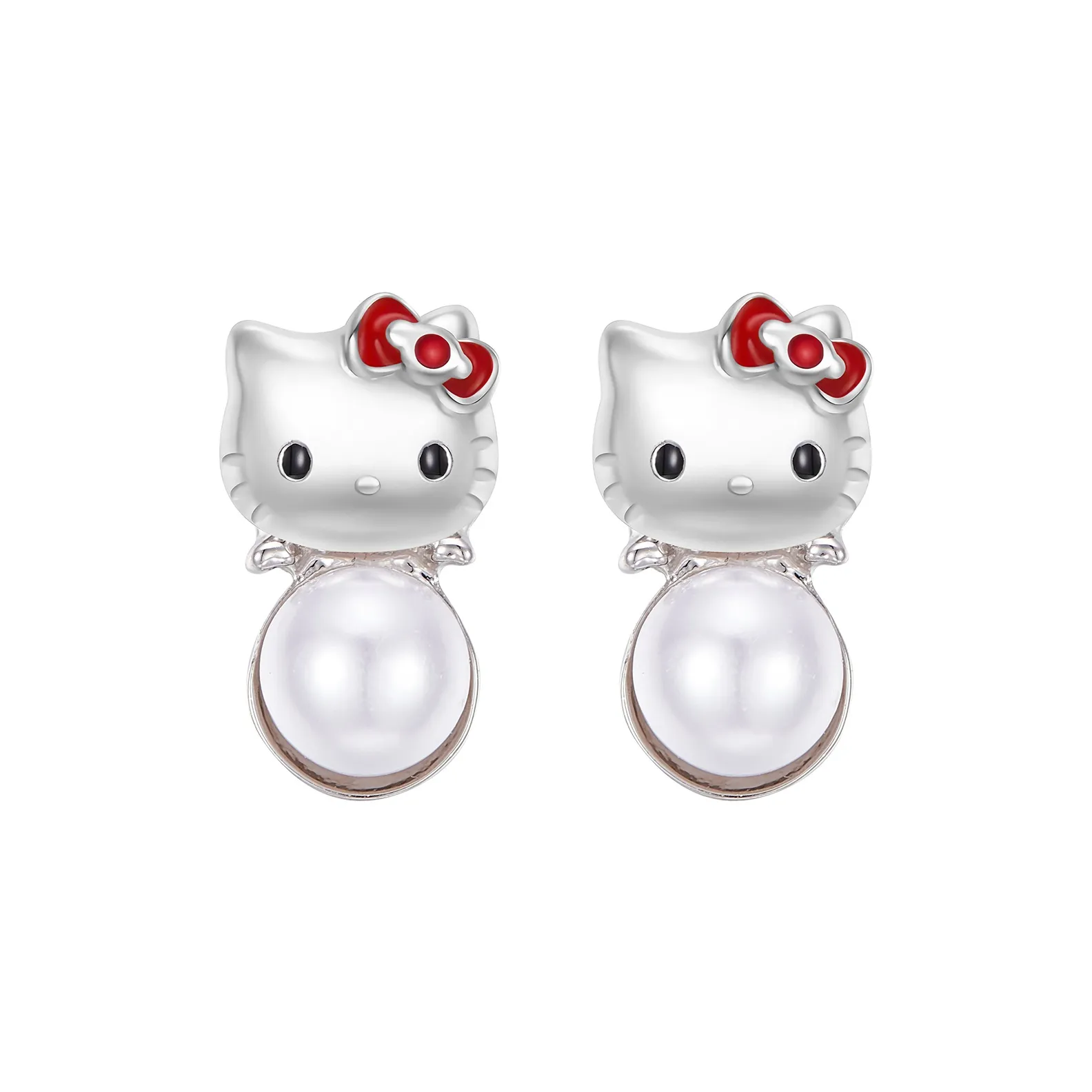 Hello Kitty x Sanrio Alloy Stud Earrings Women's