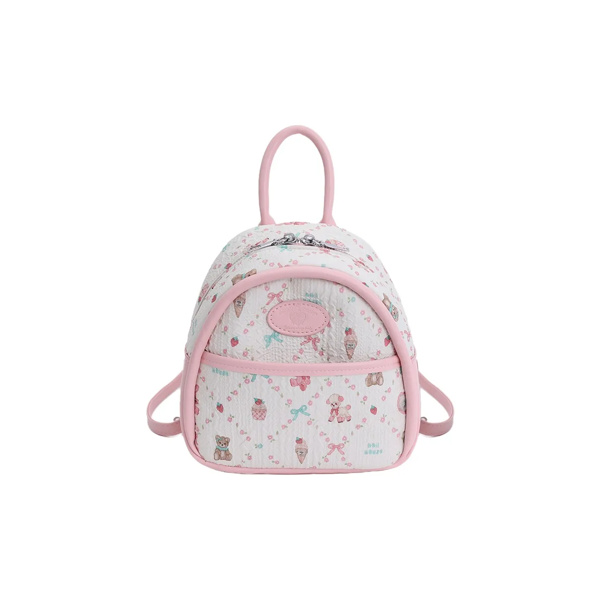 SAPANA STUDIO ПУ (полиуретан) Рюкзак Стандартный Женский Розовый