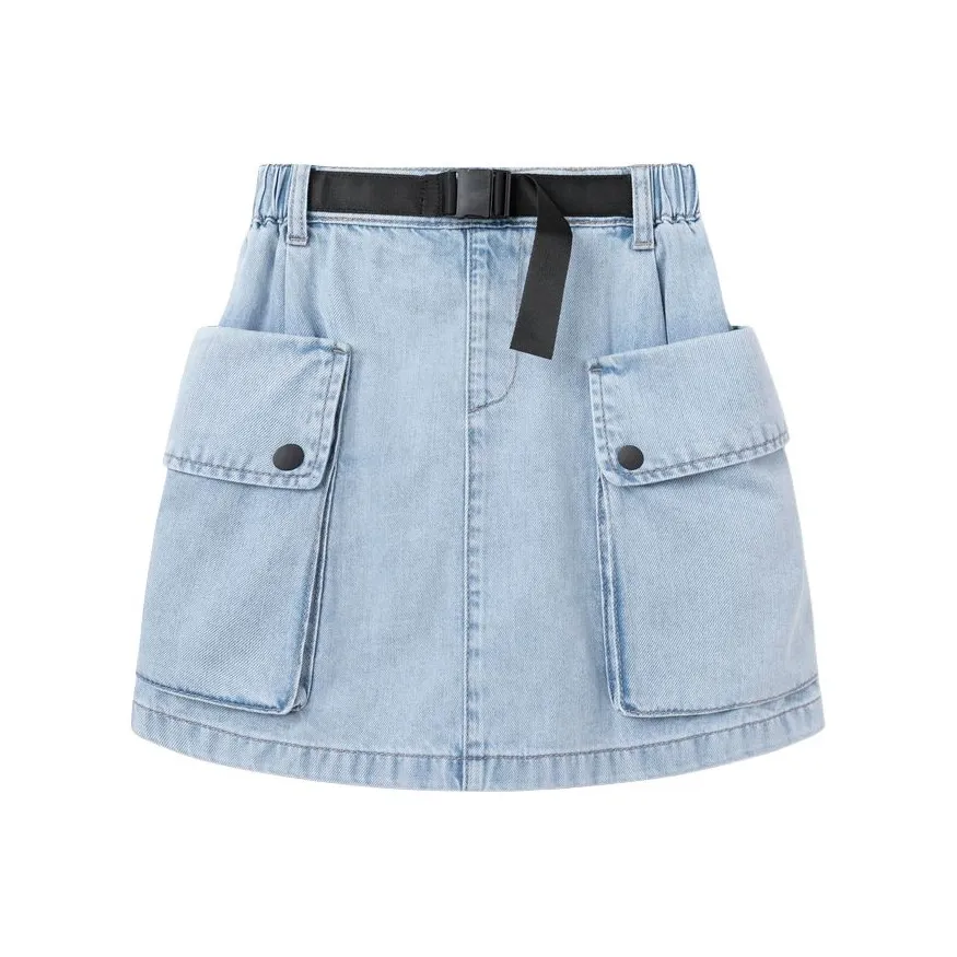BALABALA Умеренный Джинсовая Юбка Светло-Синий