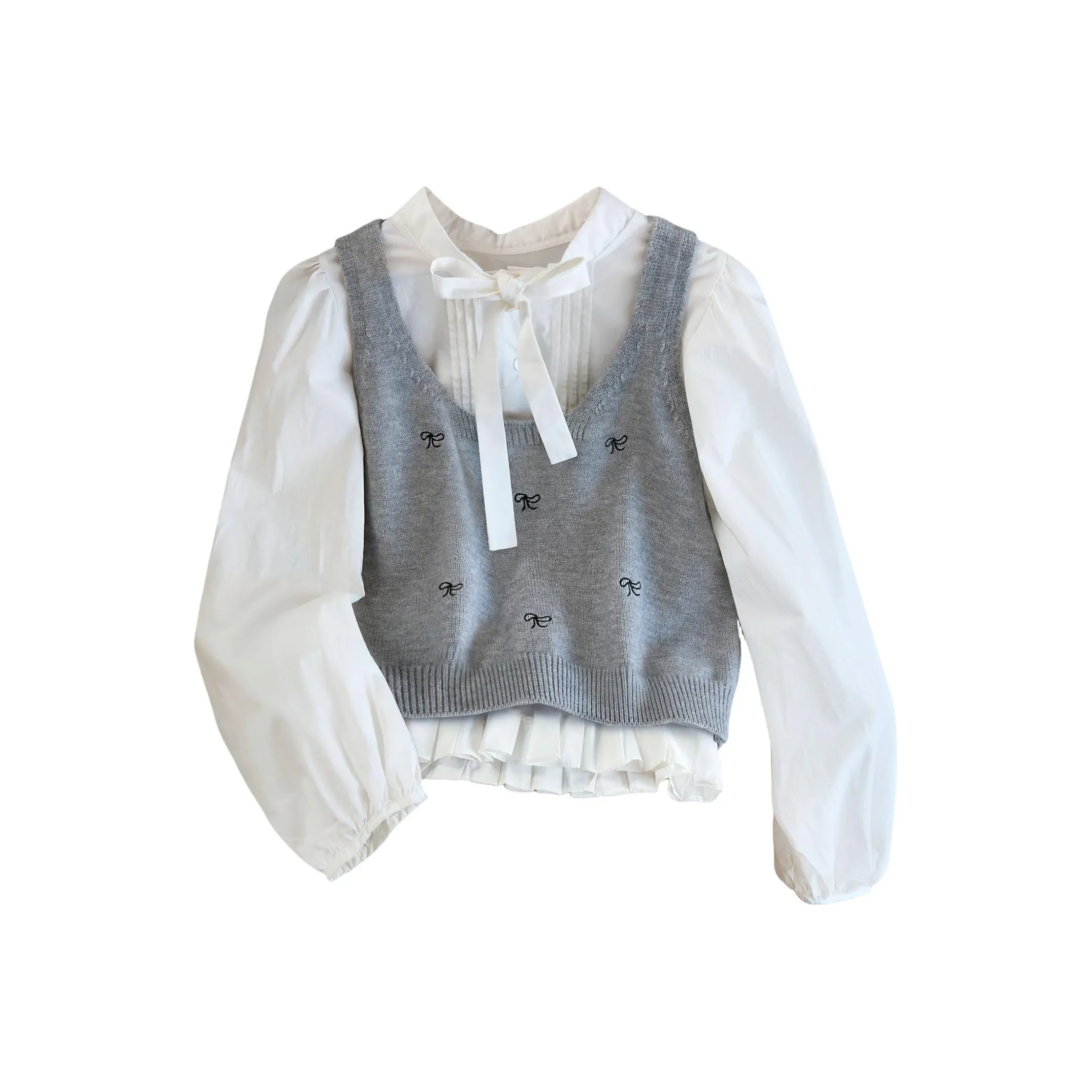 Cypress House Светло-серый Женский жилет