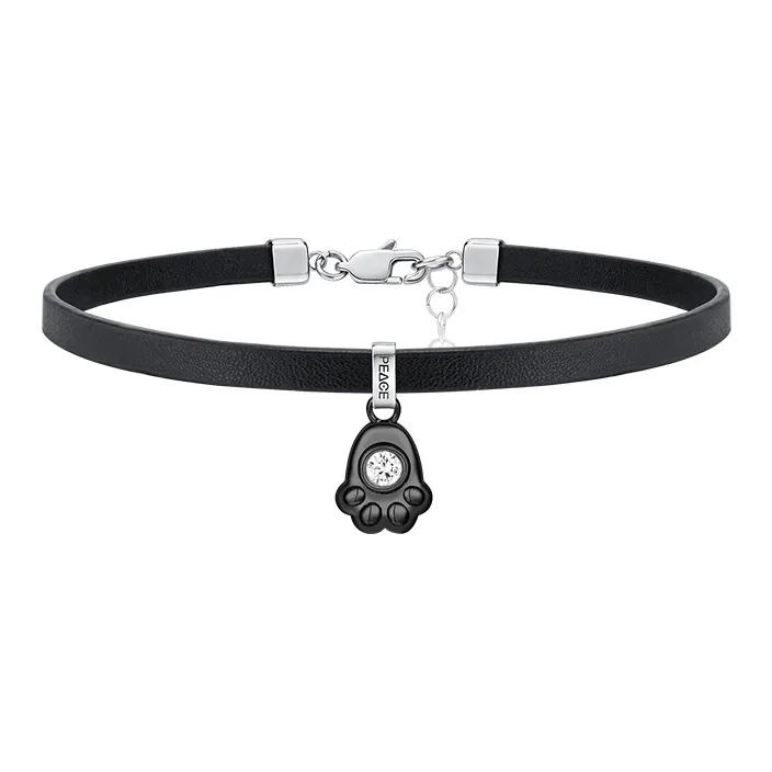 PEACE CAT Титановые стальные ожерелья женские