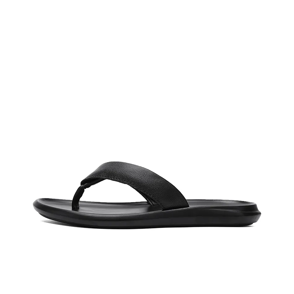 CANUVEN Резина Abrasion Resistant Quick Dry Шлепанцы Мужские Черные