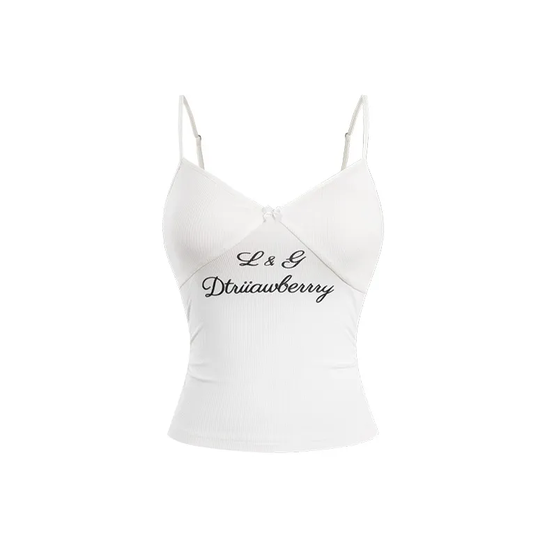 CHILL QIAOER Белый Женский Топ