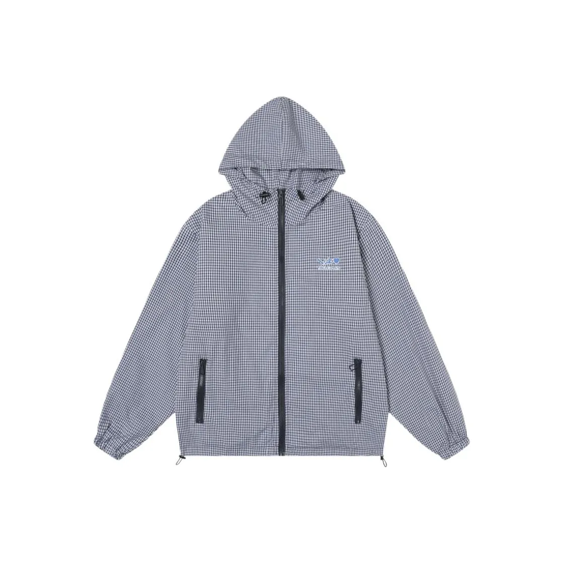 HIPHOPPUNKS Синие Белые Клетчатые Мужские Куртки