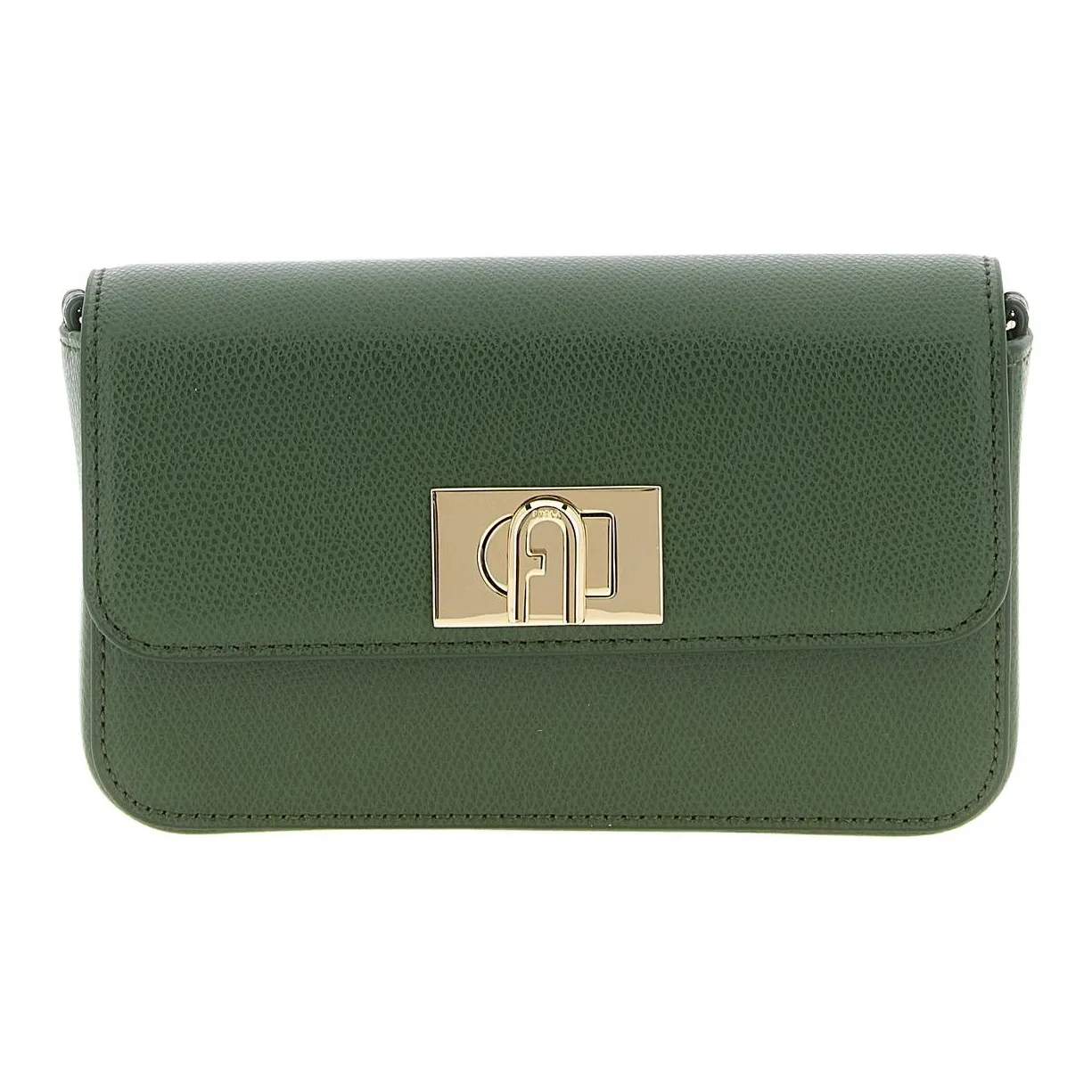 Furla 1927 Collection Кожа Сумка через плечо Мини Женская Зеленая