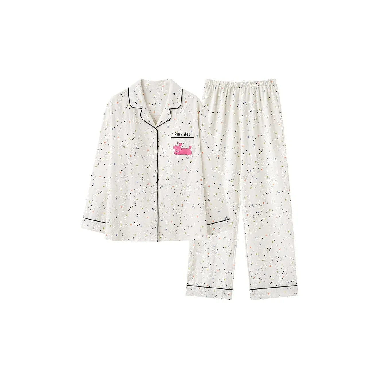 Pretty lady Молоко Белый Женский Пижамный Комплект