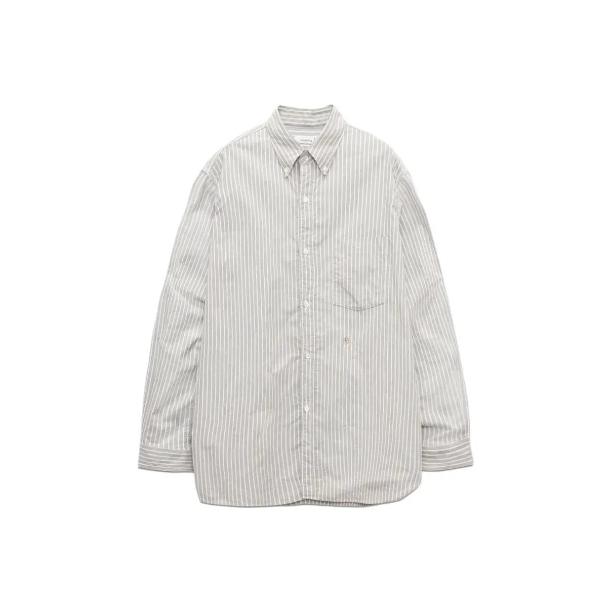 Nanamica FW25 Пуговица Пуховые куртки Stripe Ветер Рубашка Унисекс