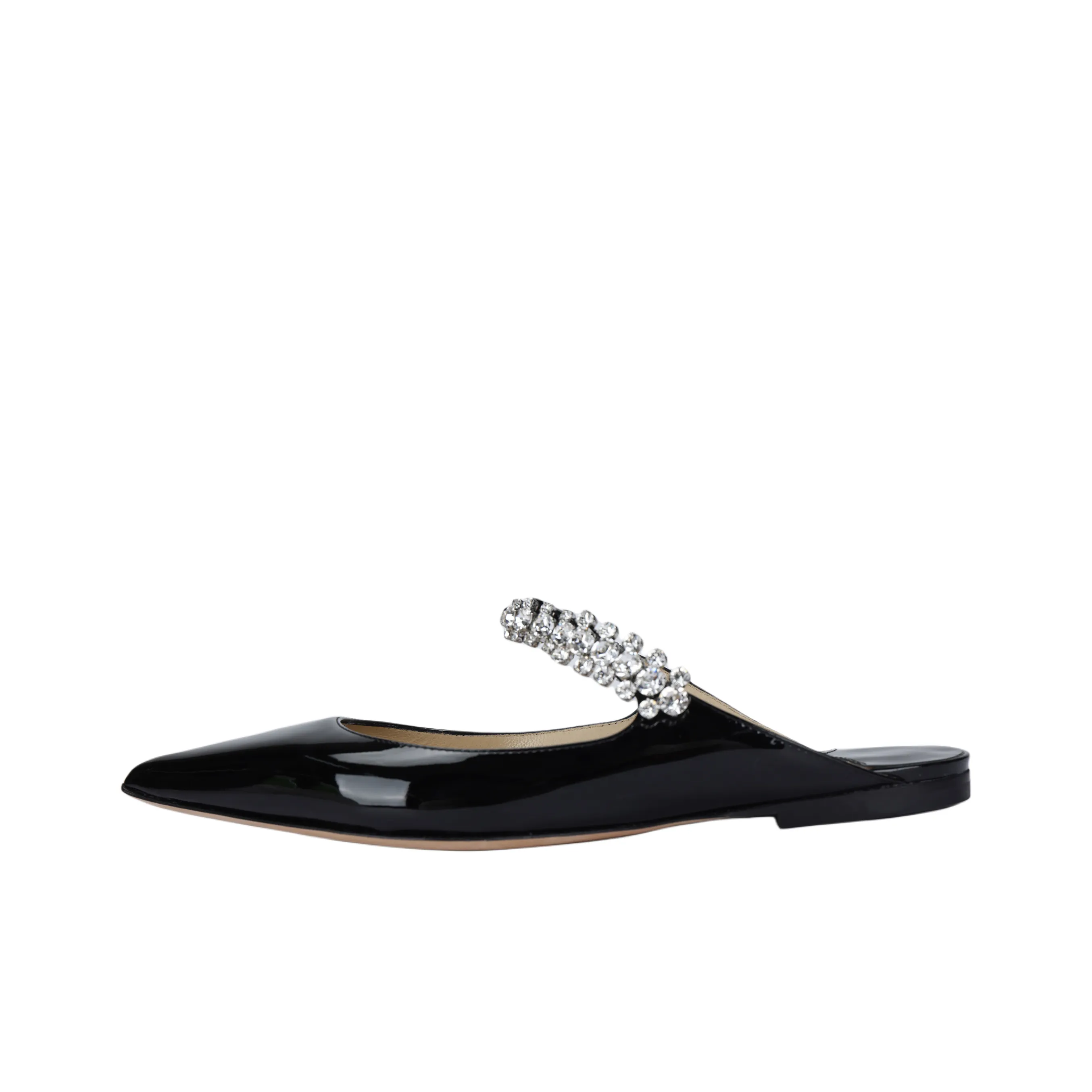 Jimmy Choo Bing Crystal-embellished Pointed Flats