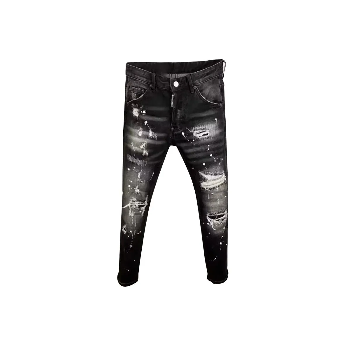 PAINT STAIN Черный Унисекс Джинсы