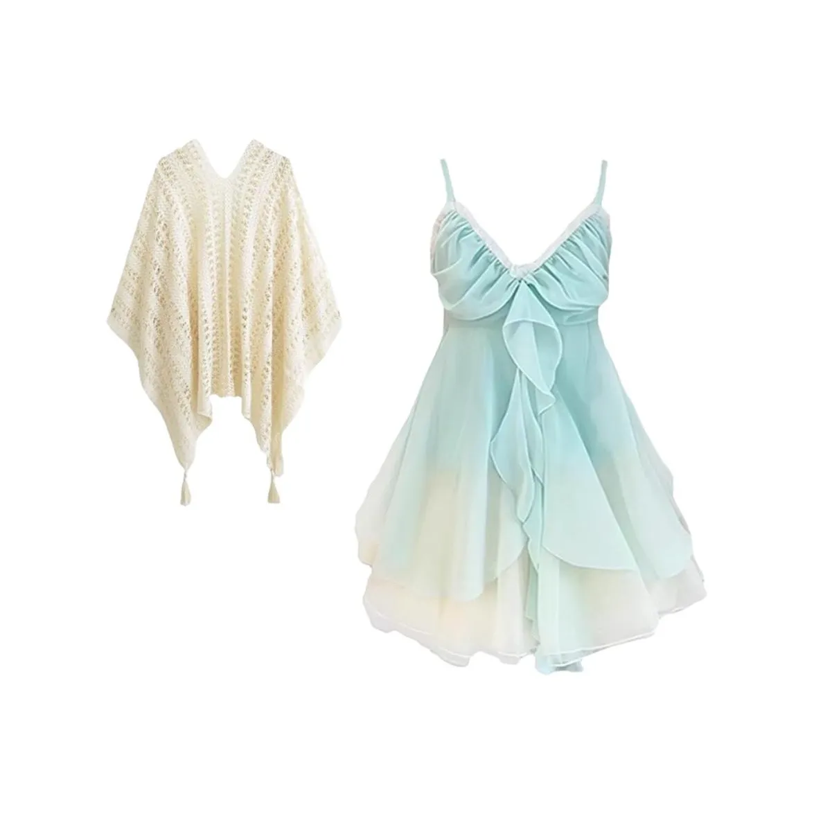 PNVB Mint Green Женские Комплекты с Юбкой